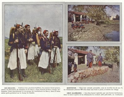 Les Zouaves, Monthyon, German Shells by Jules Gervais Courtellemont